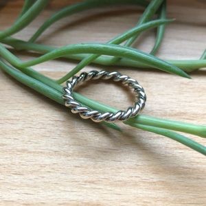 Pandora Silver Twist Ring, Size 6
